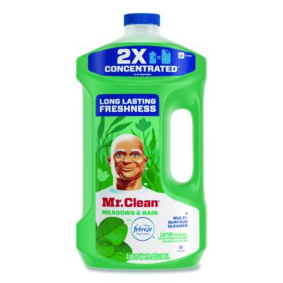 Multipurpose Cleaning Solution With Febreze, Meadows And Rain Scent, 64 Oz Bottle, 4/Carton