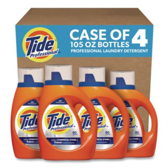 Commercial He Liquid Laundry Detergent, 105 Oz Pour Bottle, 4/Carton