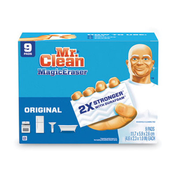 Magic Eraser, 4.6 X 2.4, 0.7" Thick, White, 9/Pack