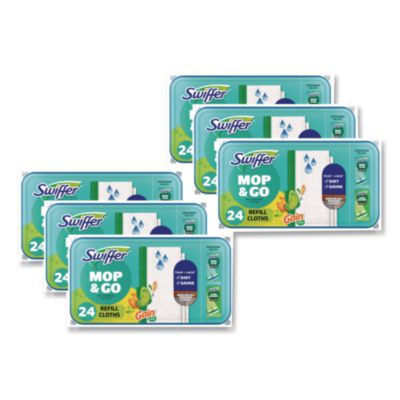 Wet Refill Cloths, 8 x 10, Gain Original Scent, White, 24/Box, 6 Boxes/Carton