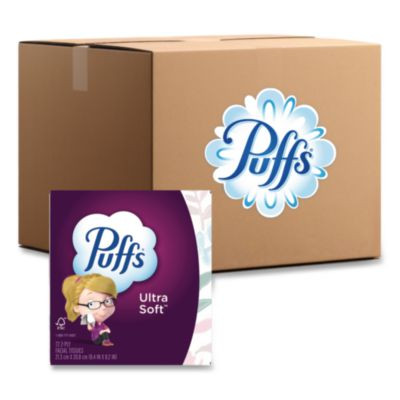Ultra Soft Facial Tissue, 2-Ply, White, 72 Sheets/Box, 24 Boxes/Carton