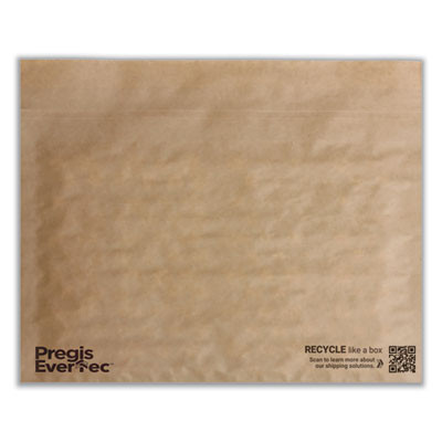 Evertec Curbside Recyclable Padded Mailer, #4, Kraft Paper, Self-Adhesive Closure, 14 x 9, Brown, 150/Carton