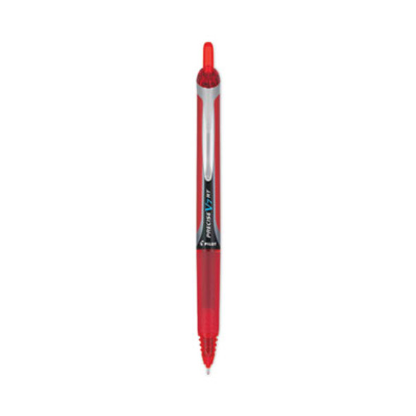 Precise V7Rt Rollerball Pen, Retractable, Fine 0.7 Mm, Red Ink, Red Barrel