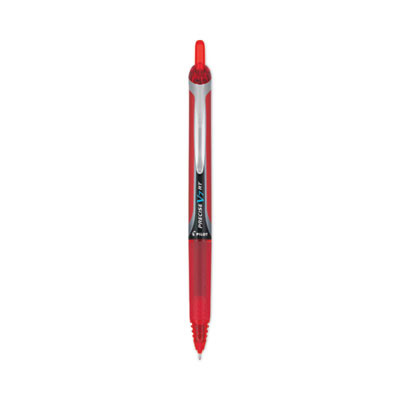 Precise V7Rt Rollerball Pen, Retractable, Fine 0.7 Mm, Red Ink, Red Barrel