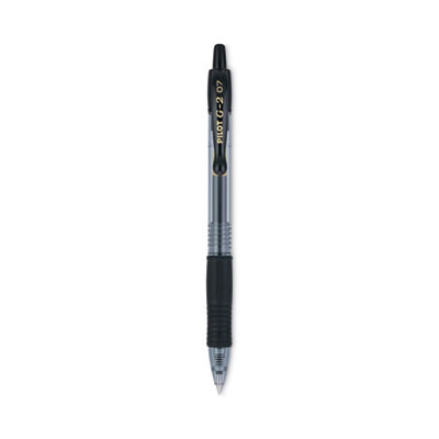 G2 Premium Gel Pen, Retractable, Fine 0.7 Mm, Black Ink, Smoke/Black Barrel, Dozen