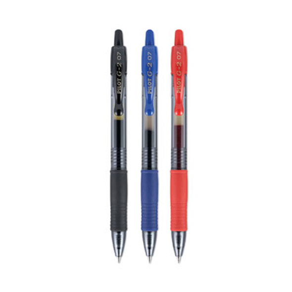 G2 Premium Gel Pen, Retractable, Fine 0.7 Mm, Assorted Ink And Barrel Colors, 3/Pack