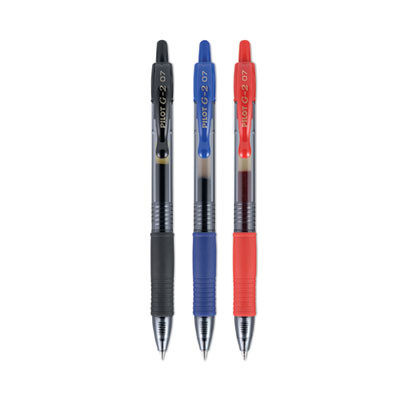 G2 Premium Gel Pen, Retractable, Fine 0.7 Mm, Assorted Ink And Barrel Colors, 3/Pack
