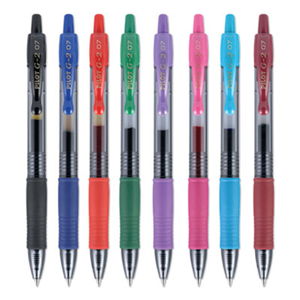 G2 Premium Gel Pen, Retractable, Fine 0.7 Mm, Assorted Ink And Barrel Colors, 8/Pack
