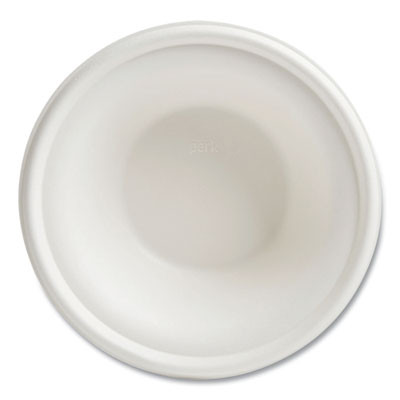 Pfas-Free Compostable Bagasse Bowls, Sugarcane, 12 Oz, White, 125/Pack
