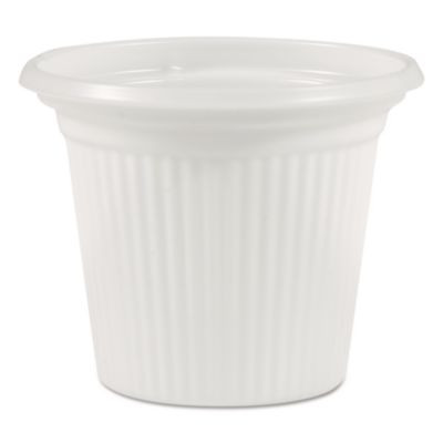Plastic Condiment Cups, 0.75 Oz, Translucent, 250/Sleeve, 20 Sleeves/Carton