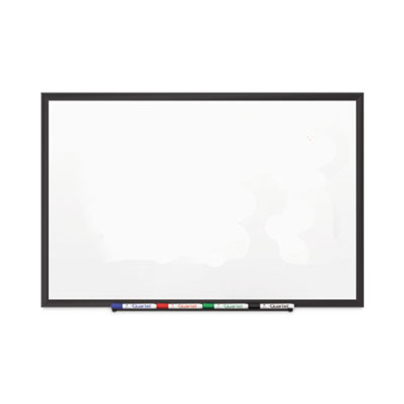 Classic Series Porcelain Magnetic Dry Erase Board, 96" x 48", White Surface, Black Aluminum Frame