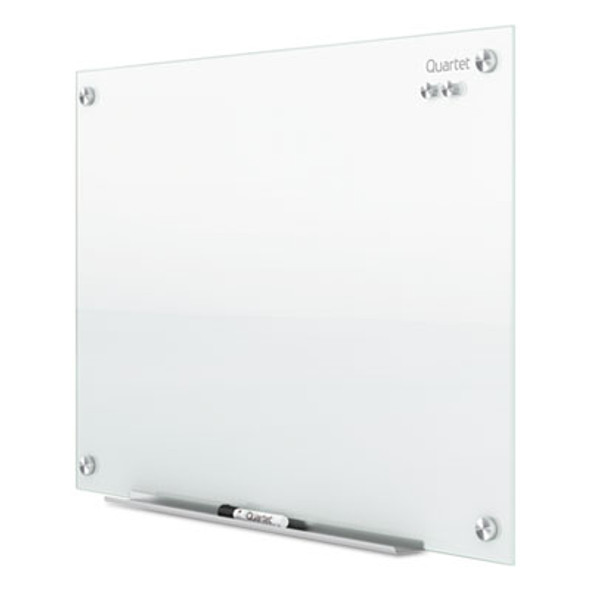 Infinity Magnetic Glass Marker Board, 48" x 36", White Surface
