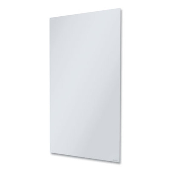 Invisamount Vertical Magnetic Glass Dry-Erase Boards, 42" x 74", White Surface