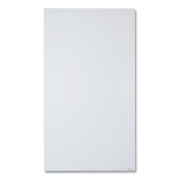 Invisamount Vertical Magnetic Glass Dry-Erase Boards, 42" x 74", White Surface