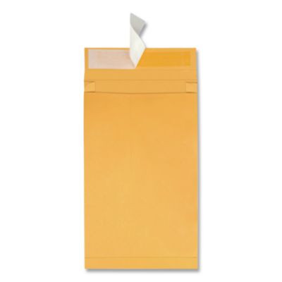 Redi-Strip Kraft Expansion Envelope, #15, Square Flap, Redi-Strip Adhesive Closure, 10 x 15, Brown Kraft, 25/Pack