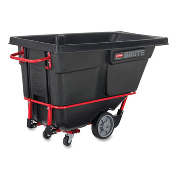 1 Cu Yd Brute Rotomolded Tilt Truck, 2,100 Lb Capacity, Black