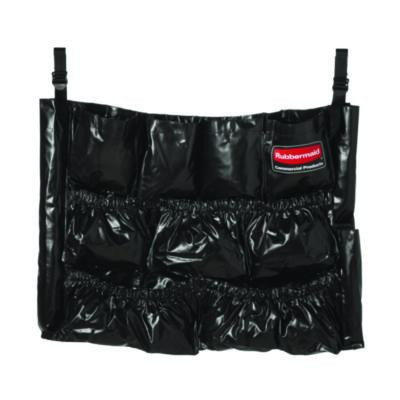 Brute Caddy Bag, 12 Compartments, 11.39 w x 15.38 Diameter, Black, 6/Carton