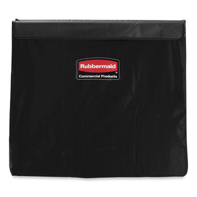 Replacement X-Cart Bag For Rubbermaid Commercial 1881750, Black, 2/Carton