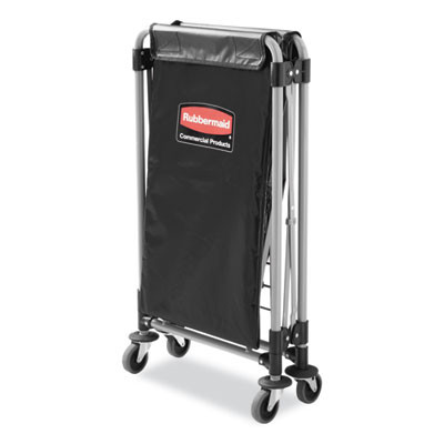 Replacement X-Cart Bag For Rubbermaid Commercial 1881750, Black, 2/Carton