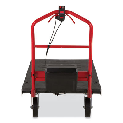 Motorized Kit For 30" X 60" Platform Trucks, Large, Dc Motor, 60 V Lithium-Ion Battery, 0.5 Mph To 3 Mph, Black/Red