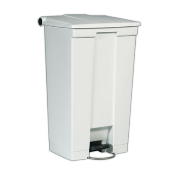 Legacy Step-On Receptacle, 23 Gal, Plastic, White