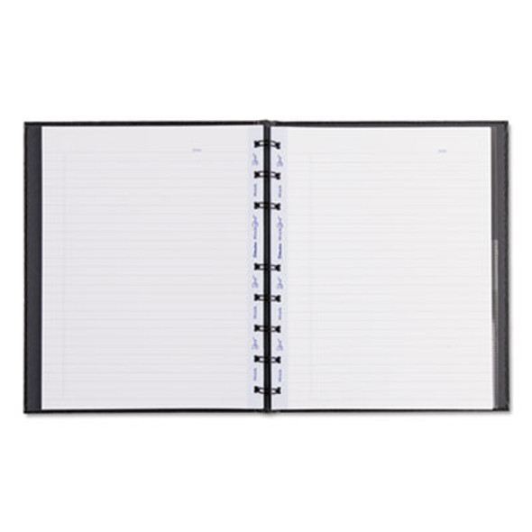 Miraclebind Notebook, 1-Subject, Medium/College Rule, Black Cover, (75) 9.25 x 7.25 Sheets