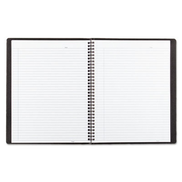 Duraflex Poly Notebook, 1-Subject, Medium/College Rule, Black Cover, (80) 11 x 8.5 Sheets