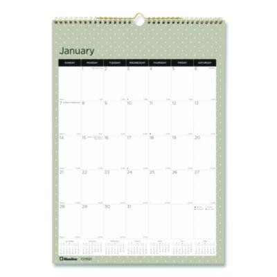 12-Month Wall Calendar, Minimalistic Artwork, 12 x 17, White/Multicolor Sheets, 12-Month (Jan To Dec): 2026