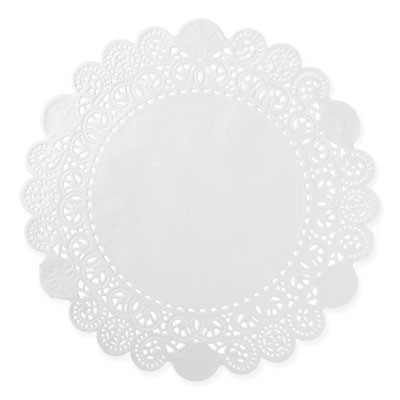 Lace Doilies, Round, 10", White, 5,000/Carton