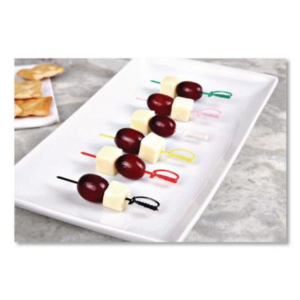 Sword Picks, Plastic, 3.25", Assorted Colors, 10,000/Carton