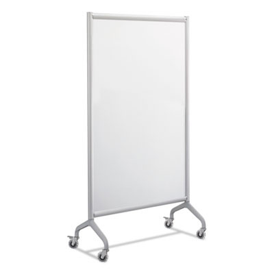 Rumba Whiteboard Collaboration Screen, 36" x 60", White Surface, Powder Coated Aluminum Frame