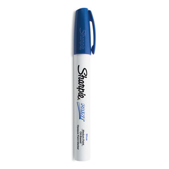 Permanent Paint Marker, Medium Bullet Tip, Blue