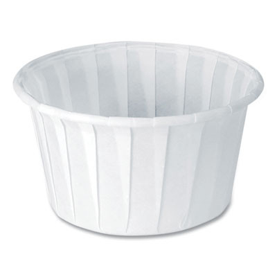 Paper Portion Cups, 4 Oz, White, 250/Bag, 20 Bags/Carton