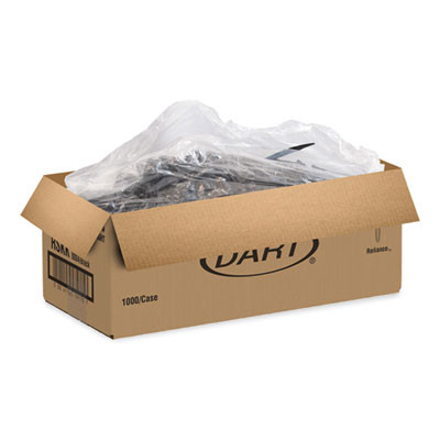 Reliance Mediumweight Cutlery, Knife, Plastic, Black, 1,000/Carton