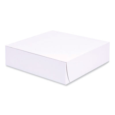 Bakery Boxes, Standard, 9 X 9 X 2.5, White, Paper, 250/Carton