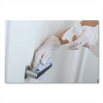 Latex Gloves, Powdered, Small, 4 Mil Thick, 9.45" Long, Cream, 100/Box, 10 Boxes/Carton