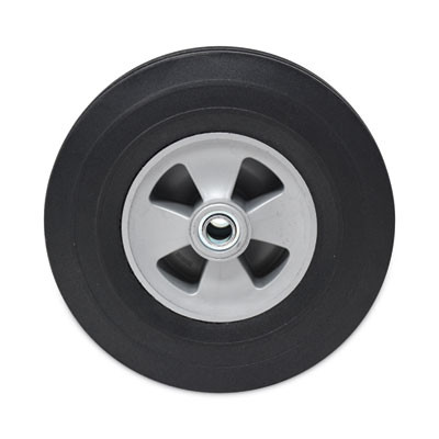 Tilt Truck Wheels, 340 Lb Weight Capacity (170 Lb Per Wheel), 10" Wheel, Black, 2/Set