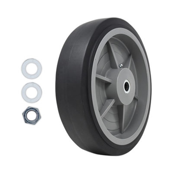 Tilt Truck Wheels, 850 Lb Weight Capacity, 12" Wheel, Black