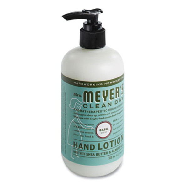 Clean Day Hand Lotion, 12 Oz Pump Bottle, Basil