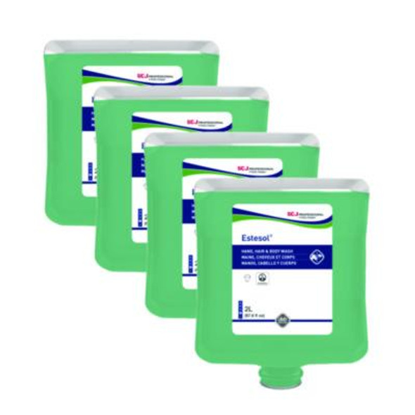 Estesol Hand, Hair And Body Cleaner Manual Cartridge, Rainforest Scent, 2 L, 4/Carton