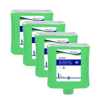 Estesol Hand, Hair And Body Cleaner Manual Cartridge, Rainforest Scent, 2 L, 4/Carton