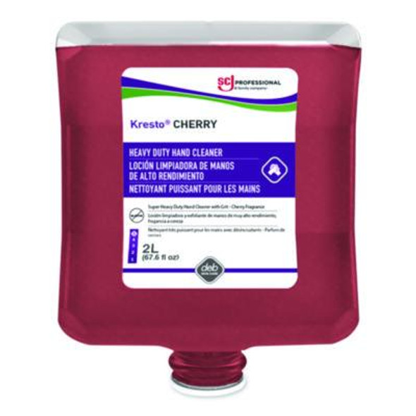 Kresto Cherry Heavy Duty Hand Cleaner Manual Cartridge Refill, Cherry Scent, 2 L, 4/Carton