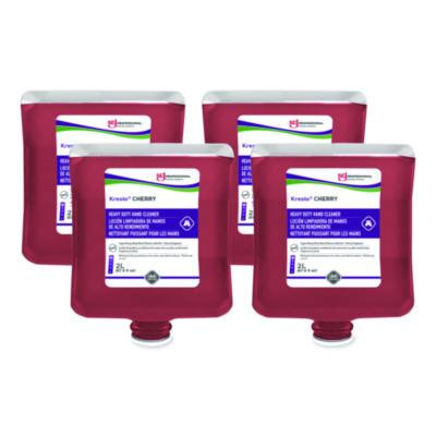 Kresto Cherry Heavy Duty Hand Cleaner Manual Cartridge Refill, Cherry Scent, 2 L, 4/Carton