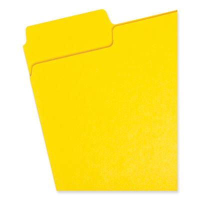 Supertab Colored File Folders, 1/3-Cut Tabs: Assorted, Letter Size, 0.75" Expansion, 11-Pt Stock, Color Assortment 1, 24/Pack