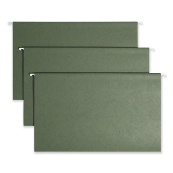 Hanging Folders, Legal Size, 1/5-Cut Tabs, Standard Green, 25/Box