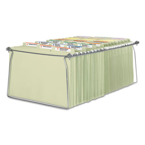 Steel Hanging Folder Drawer Frame, Legal Size, 23" To 27" Long, Gray, 2/Pack