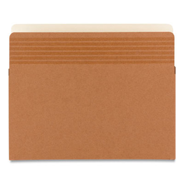 Easy Grip Pockets, 3.5" Expansion, Letter Size, Redrope, 25/Box