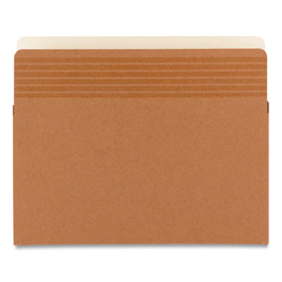 Easy Grip Pockets, 3.5" Expansion, Letter Size, Redrope, 25/Box