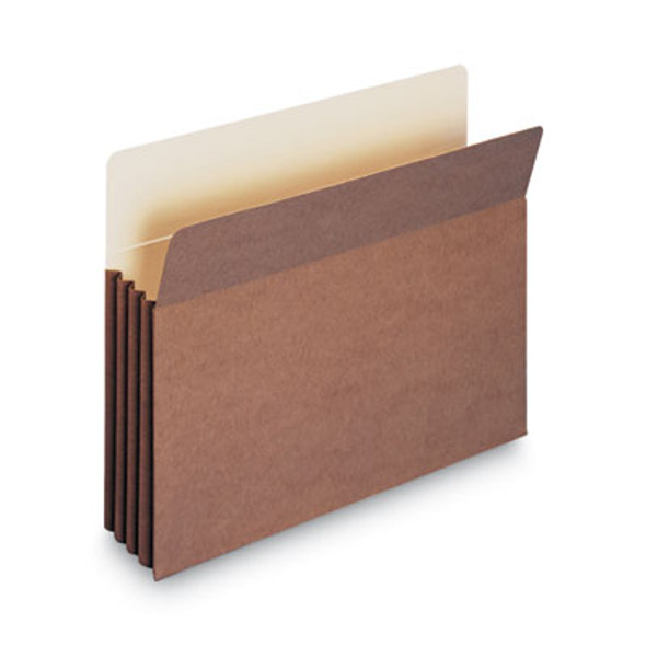 Redrope Tuff Pocket Drop-Front File Pockets With Fully Lined Gussets, 3.5" Expansion, Letter Size, Redrope, 10/Box