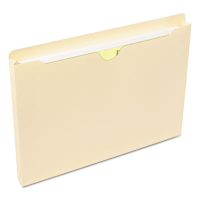 Manila File Jackets, 1 Ply Straight Tab, Letter Size, Manila, 50/Box